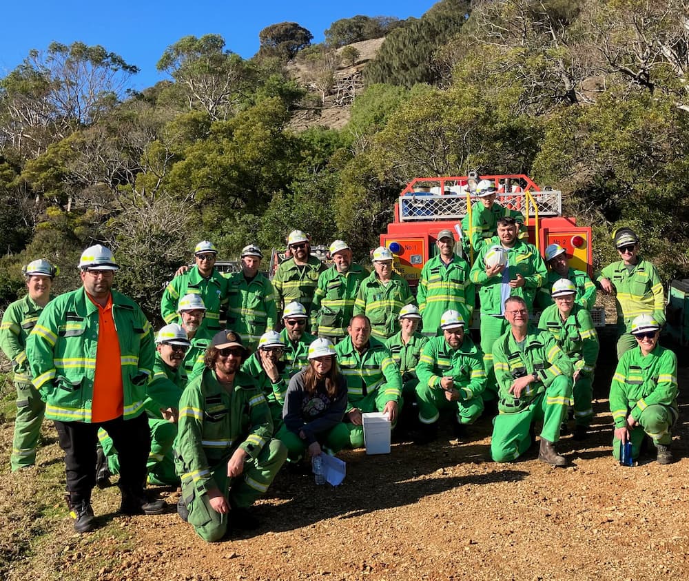 EMAC GFF participants gathered in front of a truck